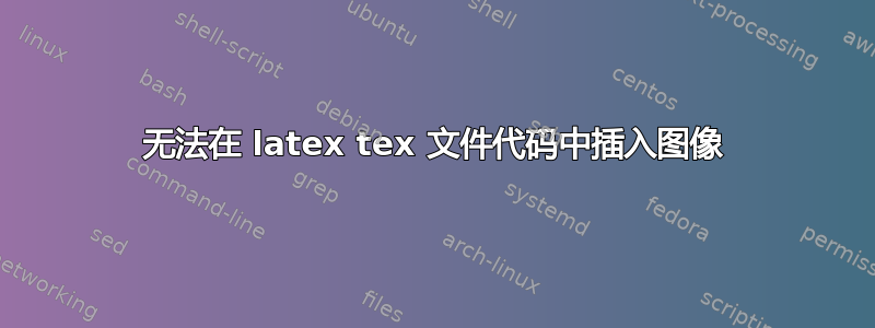 无法在 latex tex 文件代码中插入图像