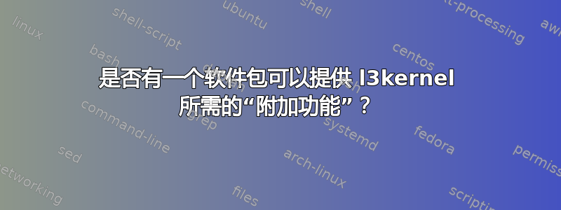 是否有一个软件包可以提供 l3kernel 所需的“附加功能”？