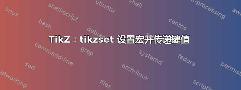 TikZ：tikzset 设置宏并传递键值