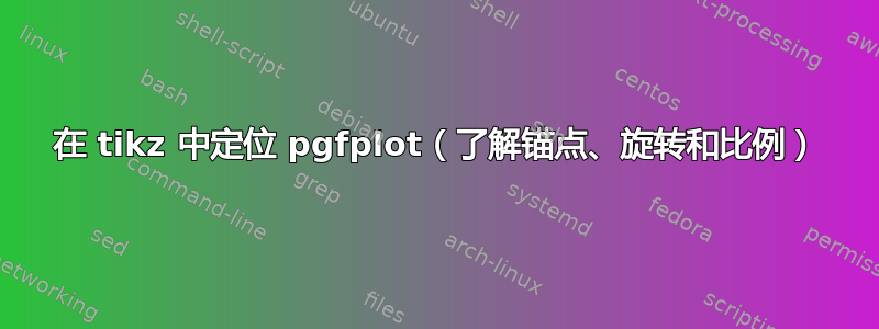 在 tikz 中定位 pgfplot（了解锚点、旋转和比例）