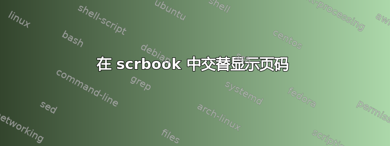 在 scrbook 中交替显示页码