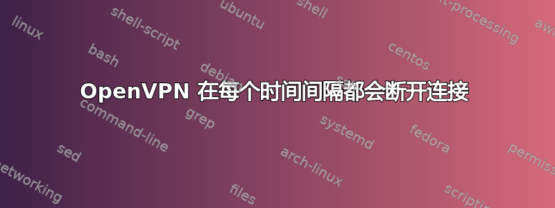 OpenVPN 在每个时间间隔都会断开连接