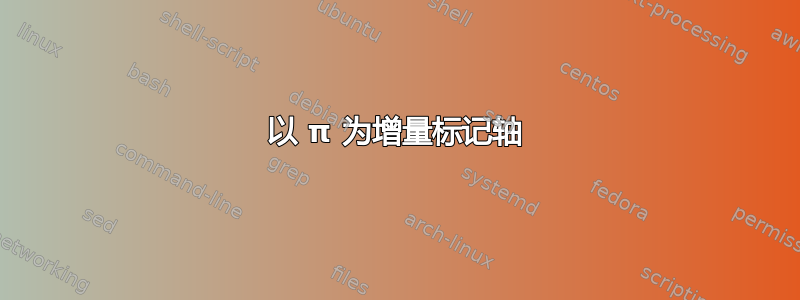 以 π 为增量标记轴