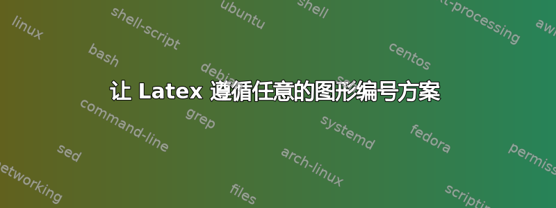 让 Latex 遵循任意的图形编号方案