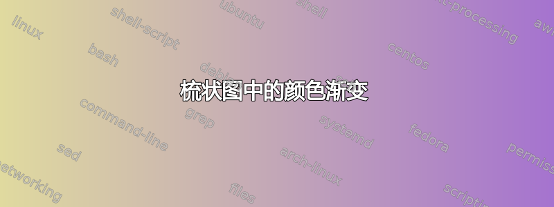 梳状图中的颜色渐变