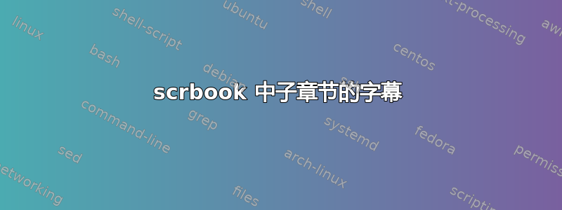 scrbook 中子章节的字幕