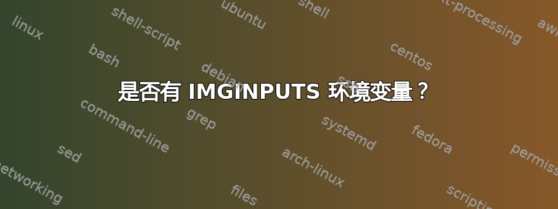 是否有 IMGINPUTS 环境变量？