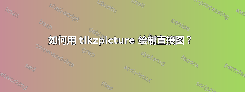 如何用 tikzpicture 绘制直接图？