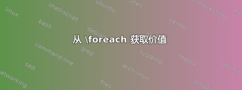 从 \foreach 获取价值