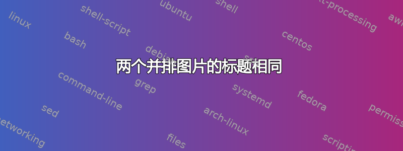 两个并排图片的标题相同