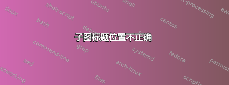 子图标题位置不正确