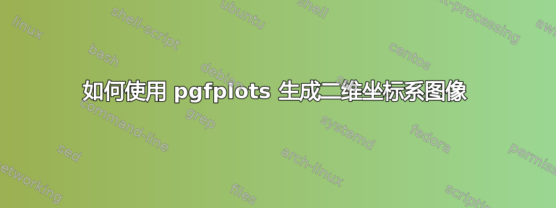 如何使用 pgfplots 生成二维坐标系图像