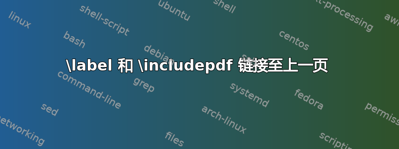 \label 和 \includepdf 链接至上一页