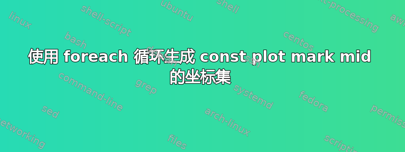 使用 foreach 循环生成 const plot mark mid 的坐标集