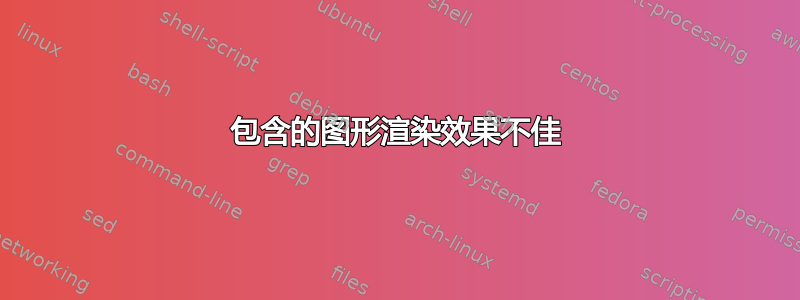 包含的图形渲染效果不佳