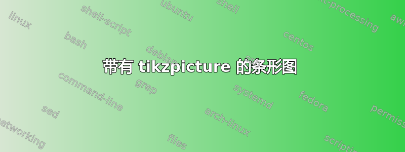 带有 tikzpicture 的条形图