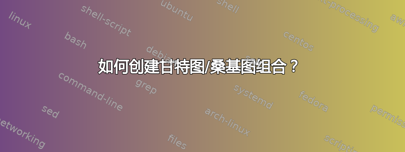 如何创建甘特图/桑基图组合？