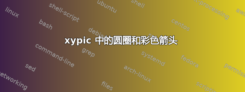 xypic 中的圆圈和彩色箭头