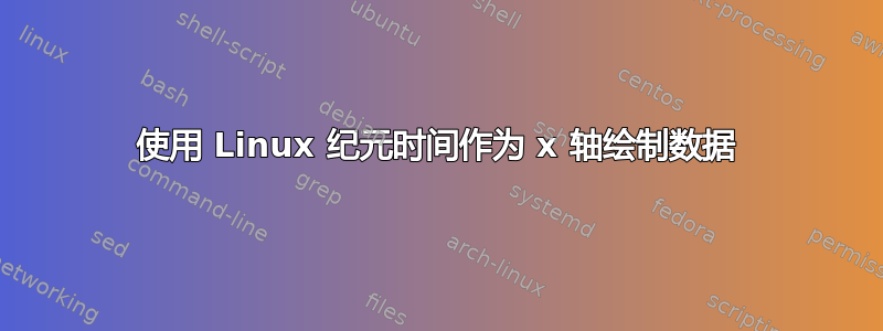 使用 Linux 纪元时间作为 x 轴绘制数据