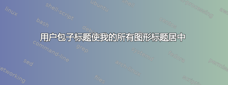 用户包子标题使我的所有图形标题居中