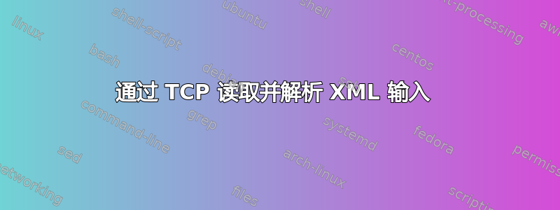 通过 TCP 读取并解析 XML 输入 