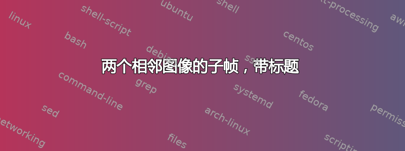 两个相邻图像的子帧，带标题