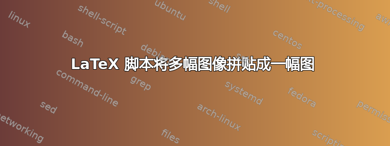 LaTeX 脚本将多幅图像拼贴成一幅图