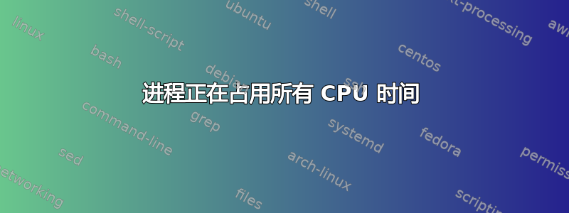 进程正在占用所有 CPU 时间