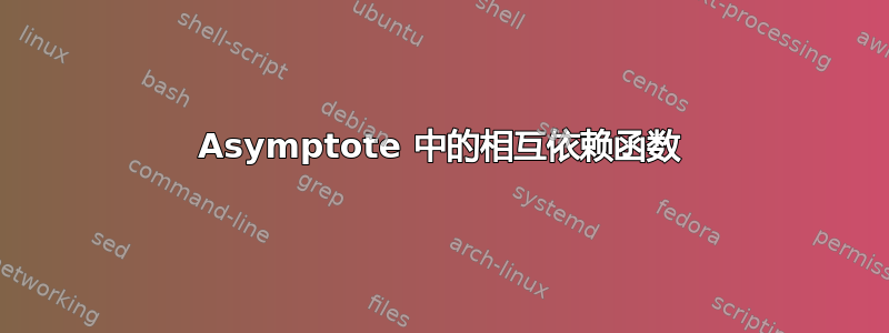 Asymptote 中的相互依赖函数