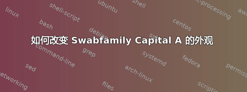 如何改变 Swabfamily Capital A 的外观