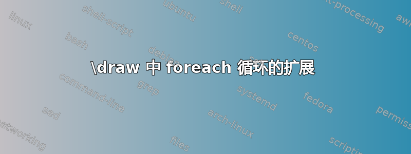 \draw 中 foreach 循环的扩展