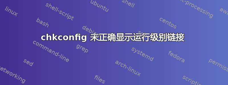 chkconfig 未正确显示运行级别链接