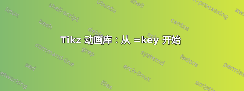 Tikz 动画库：从 =key 开始