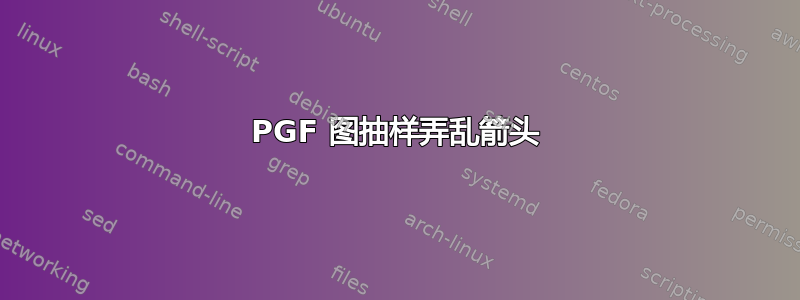 PGF 图抽样弄乱箭头