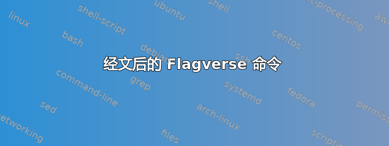 经文后的 Flagverse 命令