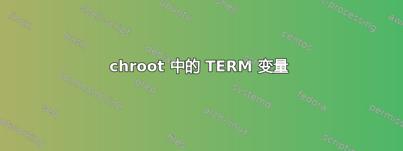 chroot 中的 TERM 变量