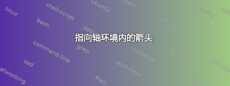 指向轴环境内的箭头