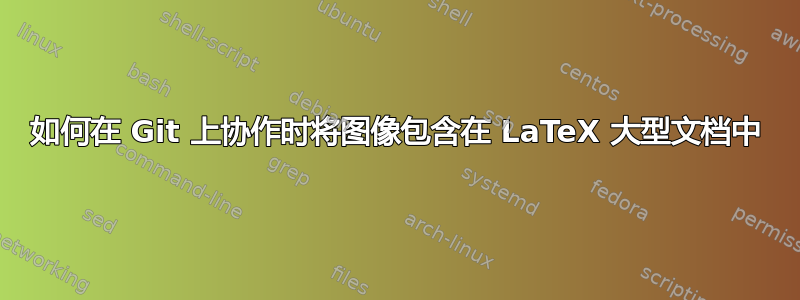 如何在 Git 上协作时将图像包含在 LaTeX 大型文档中