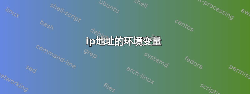 ip地址的环境变量