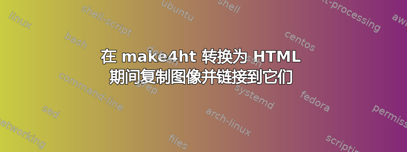 在 make4ht 转换为 HTML 期间复制图像并链接到它们