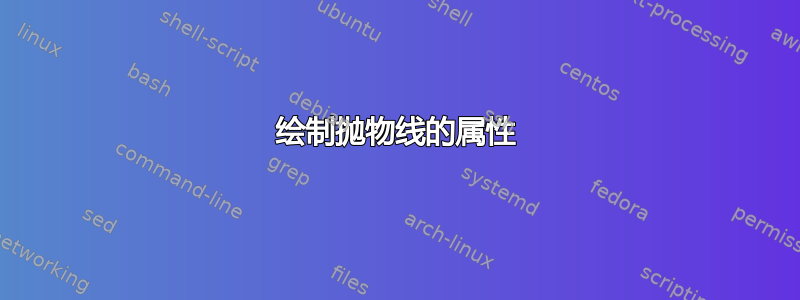 绘制抛物线的属性