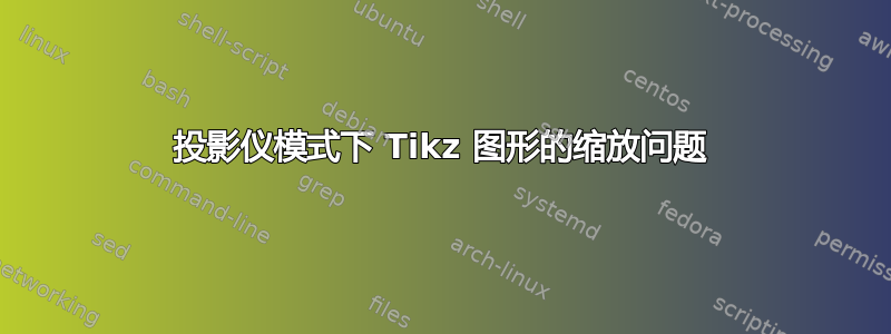 投影仪模式下 Tikz 图形的缩放问题