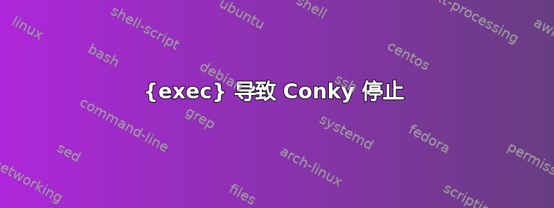 {exec} 导致 Conky 停止