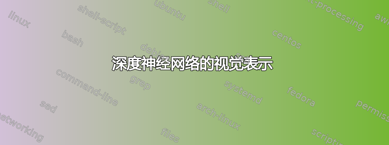 深度神经网络的视觉表示