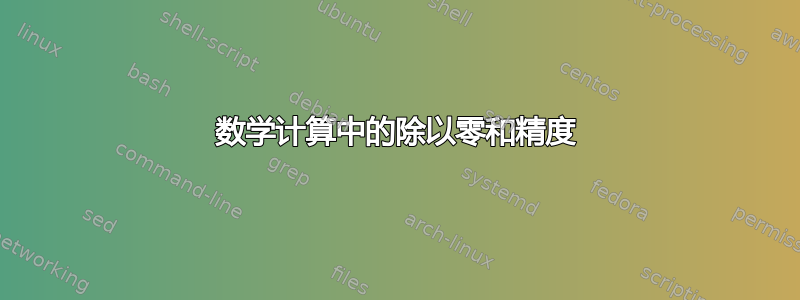 数学计算中的除以零和精度