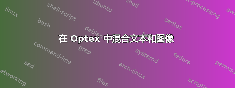 在 Optex 中混合文本和图像