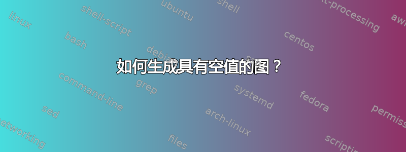 如何生成具有空值的图？