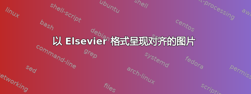 以 Elsevier 格式呈现对齐的图片