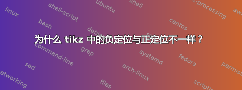 为什么 tikz 中的负定位与正定位不一样？