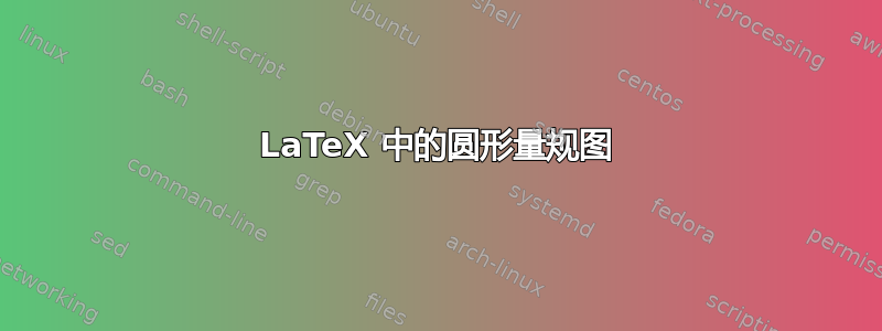 LaTeX 中的圆形量规图